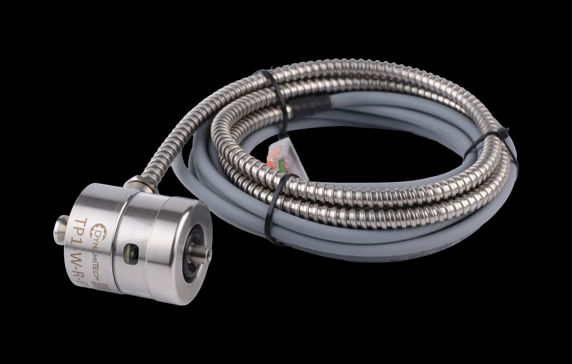 TP1-W-R-PH Touch Probe – Touch probe with radial cable protected by a flexible conduit